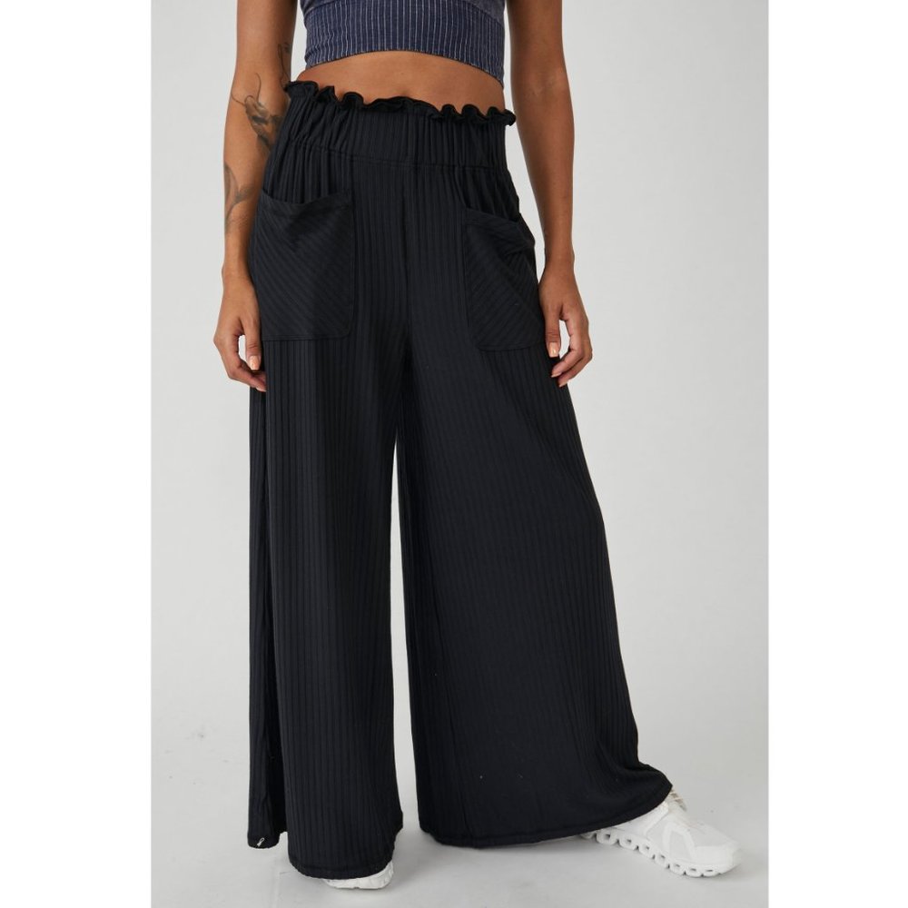 NWT FP Movement Blissed Out Wide Leg / Black - Picture 4 of 7